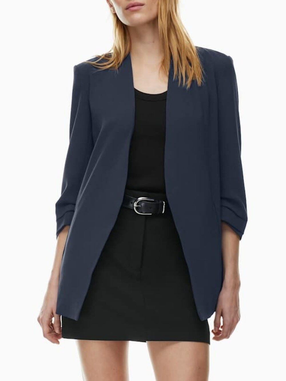 Aritzia Babaton Power Blazer Navy Blue Sz 10 Professional Corporate Career Wear